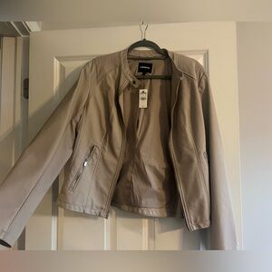 Express Faux Leather Moto Jacket